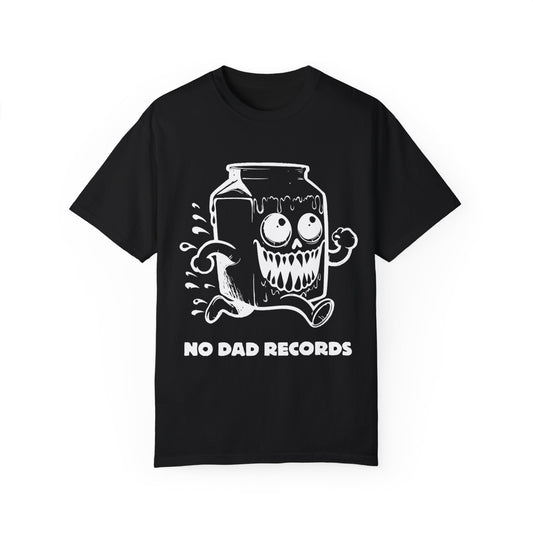 No Dad Records Black Garment-Dyed T