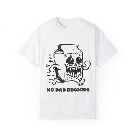 No Dad Records White Garment-Dyed T